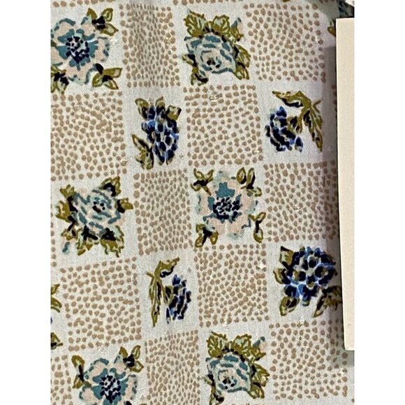 New Universal Thread Boho Prairie Flowy Pull Over Floral Blouse Women's Medium - Picture 4 of 12